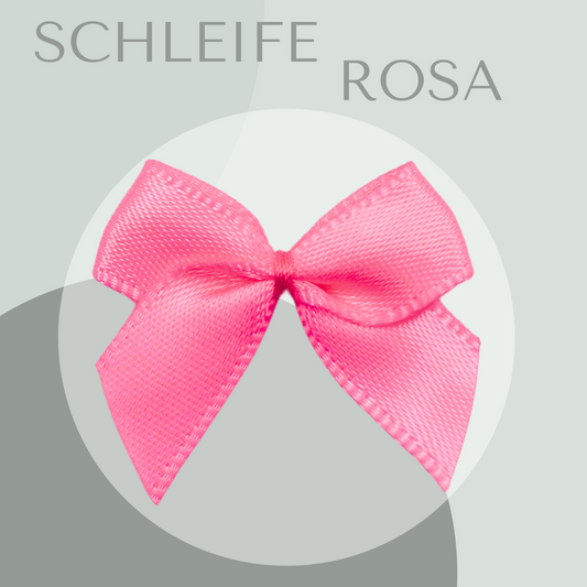 5 Schleifen klein rosa