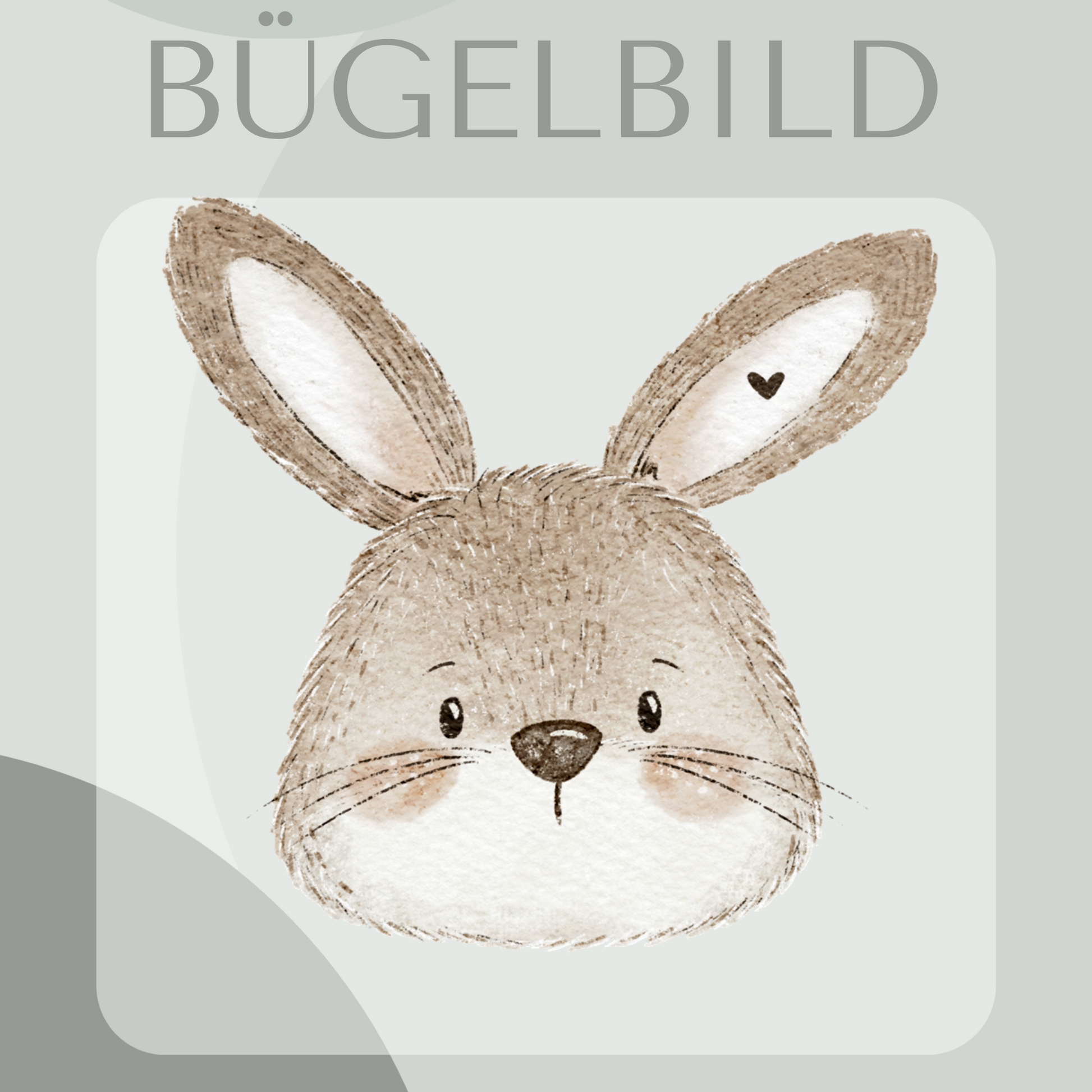 Bügelbild Hase