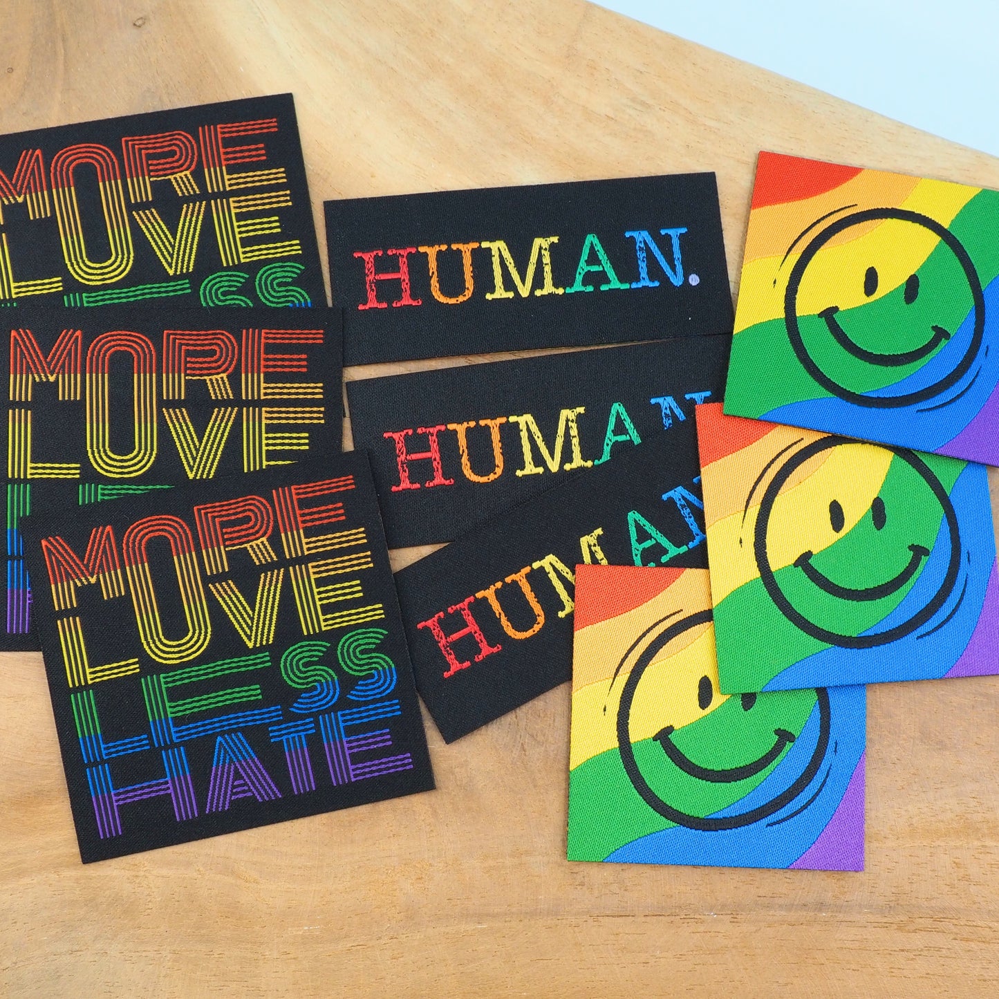 Human Label gewebt Eigenproduktion