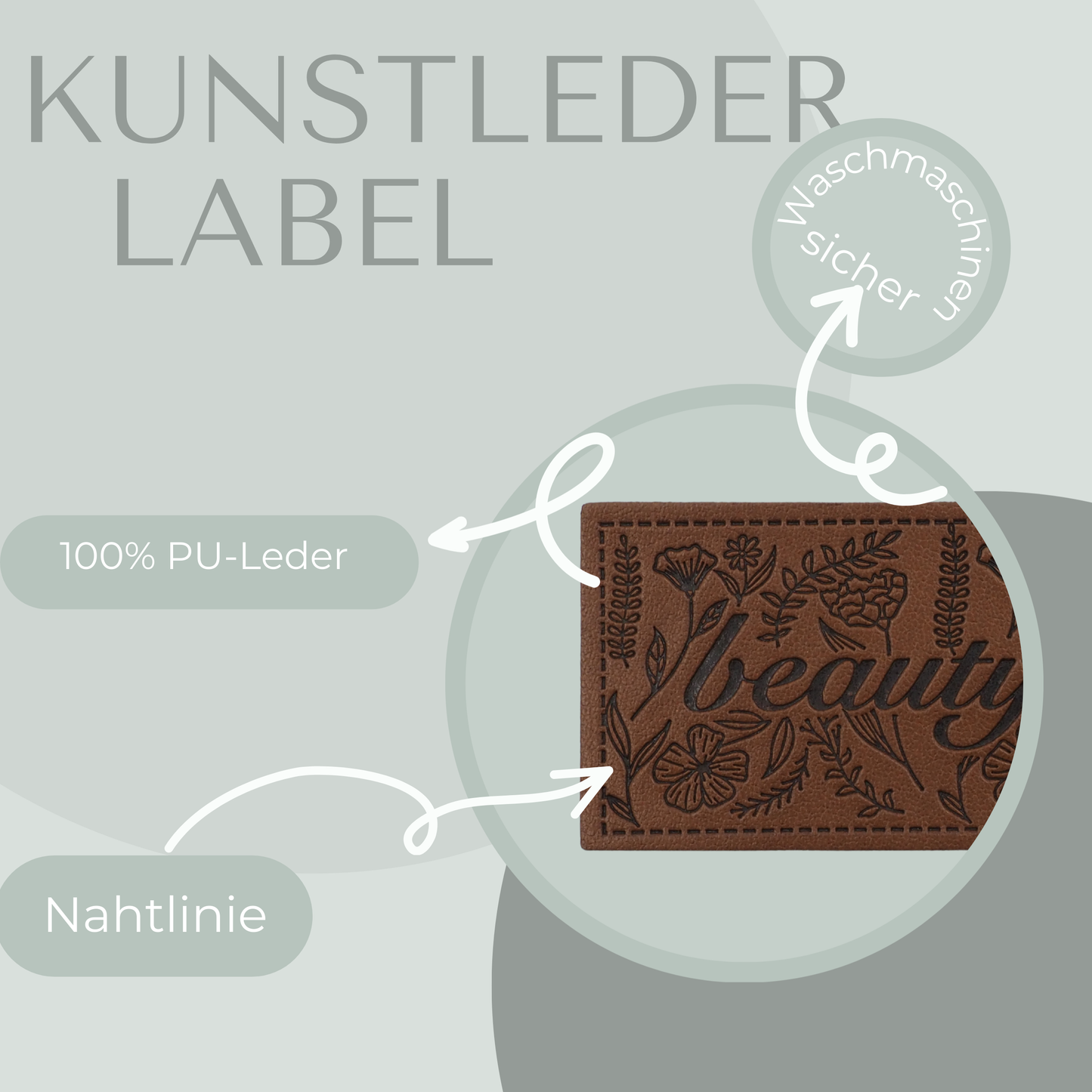 beautiful Kunstlederlabel Kunstleder Label Eigenproduktion