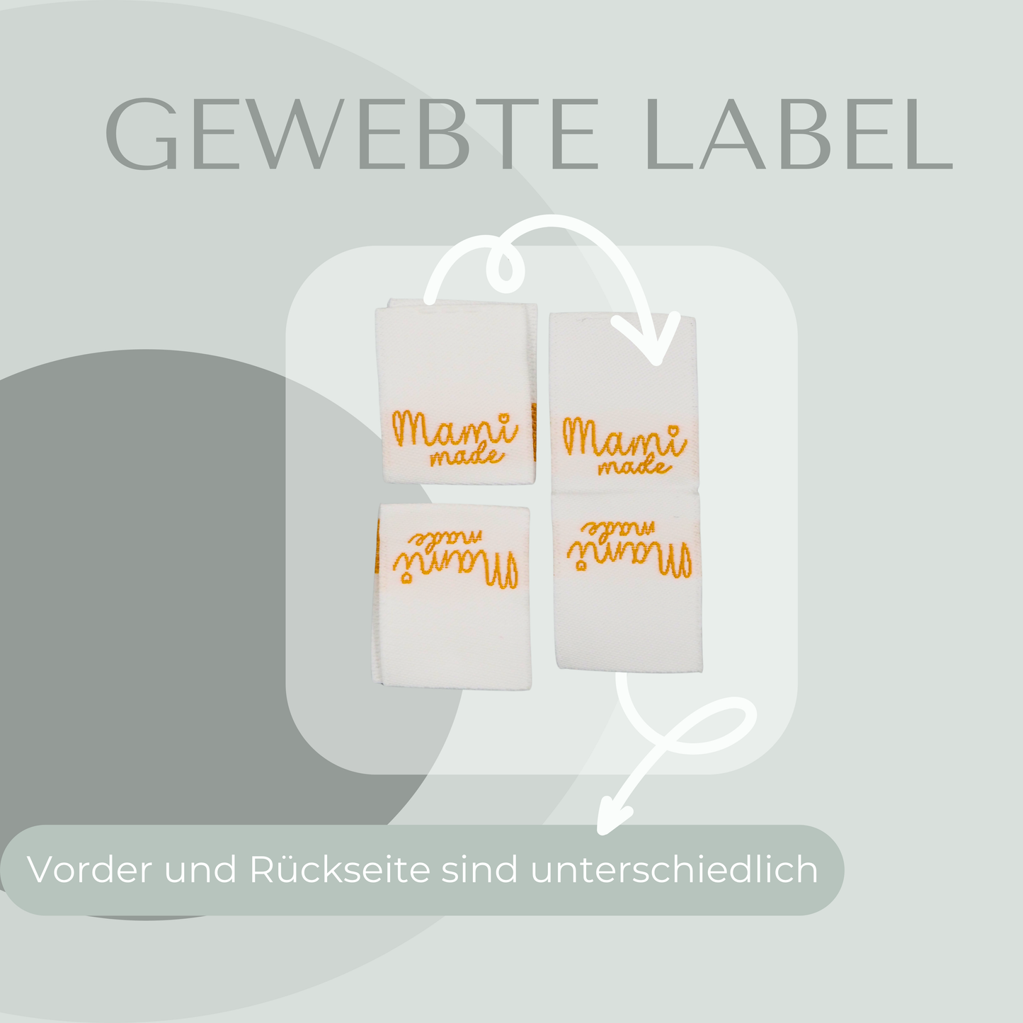 Mami Made Web Label gewebt Eigenproduktion