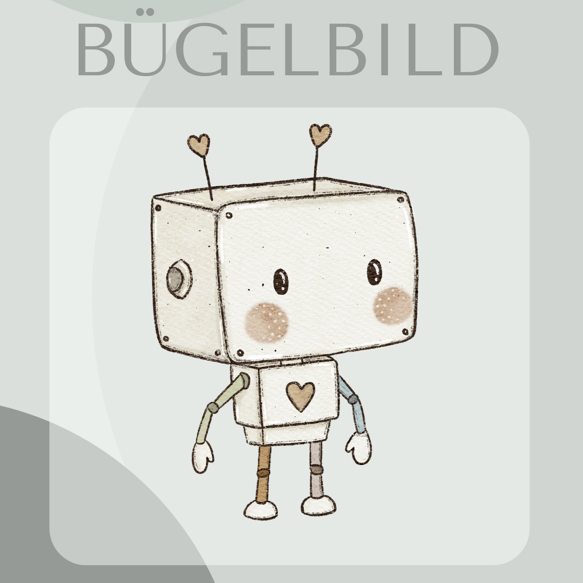 Bügelbild Roboter