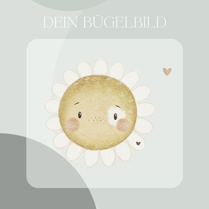 Blume - Bügel-Bild Bügelbild Eigenproduktion