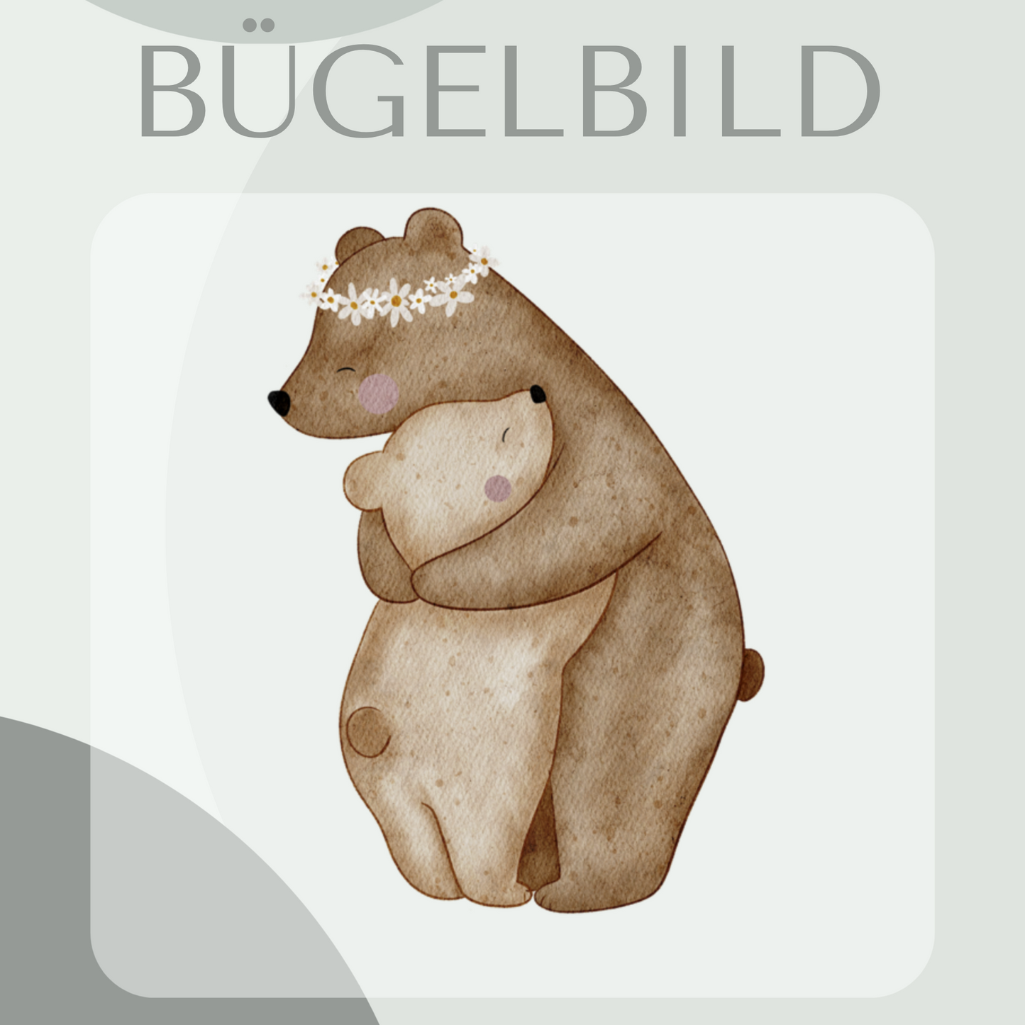 Bügelbild Mama Bär