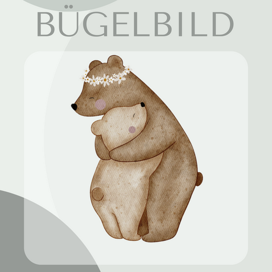 Bügelbild Mama Bär
