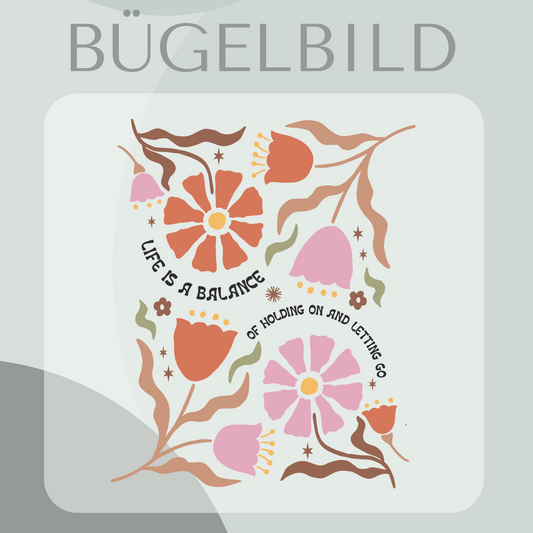 Bügelbild Blume 