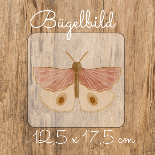 Aquarell Schmetterling Bügel-Bild Bügelbild Eigenproduktion