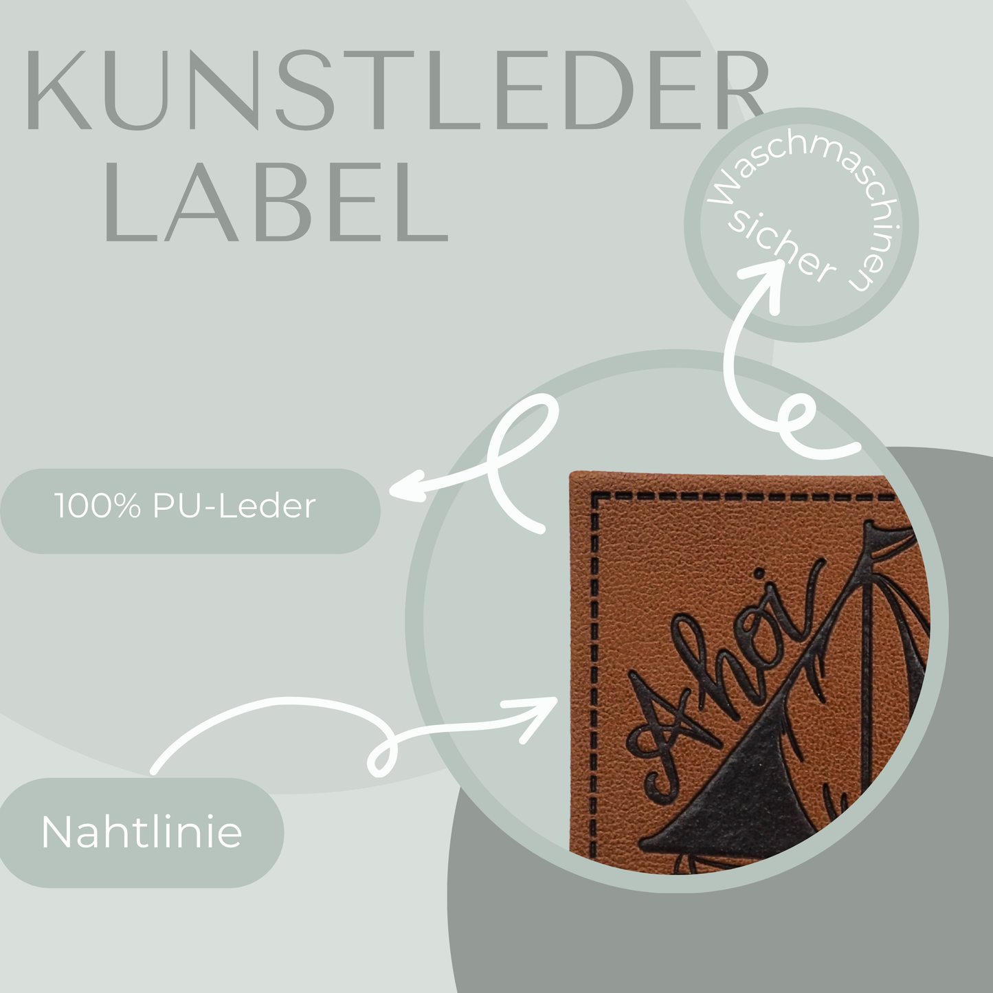 Ahoi -Bügel Label Eigenproduktion