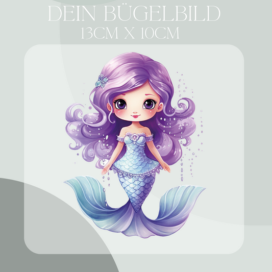 Meerjungfrau mit Doppel Flosse Bügel-Bild Eigenproduktion