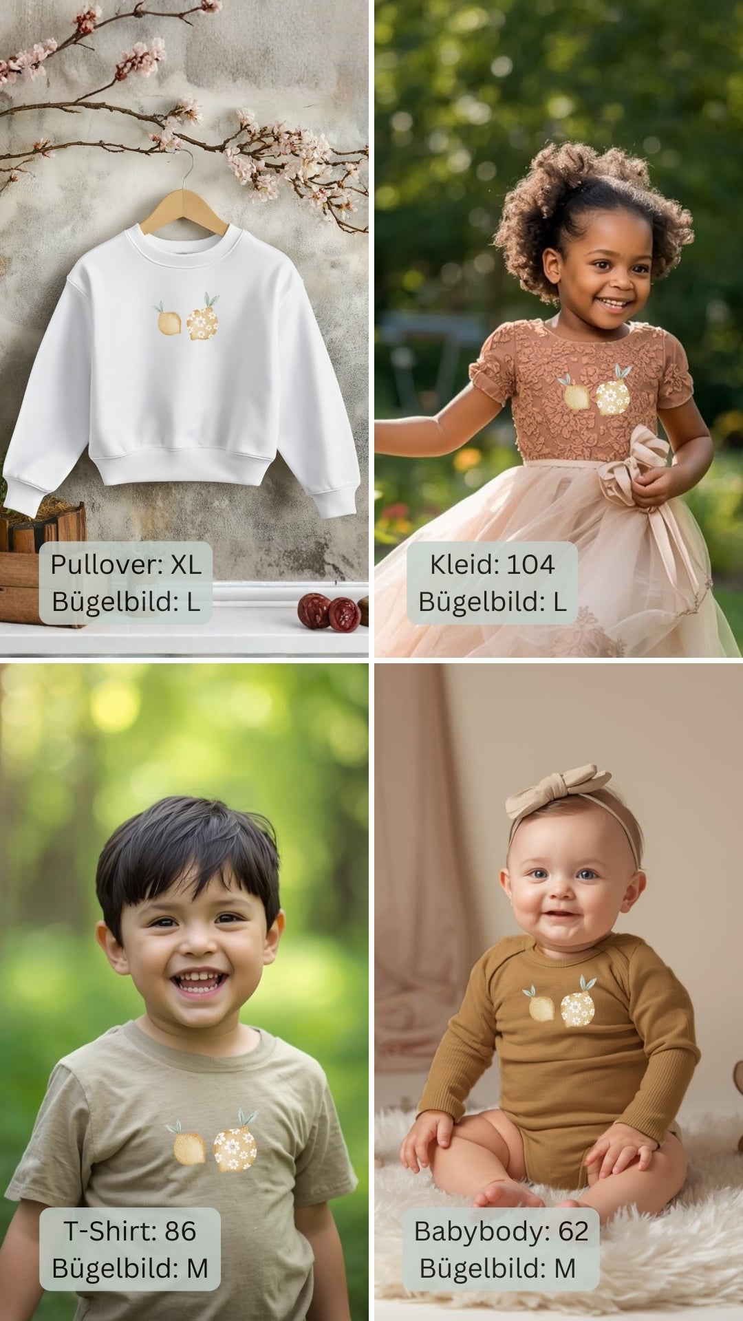 Zitronen - Bügelbild Eigenproduktion