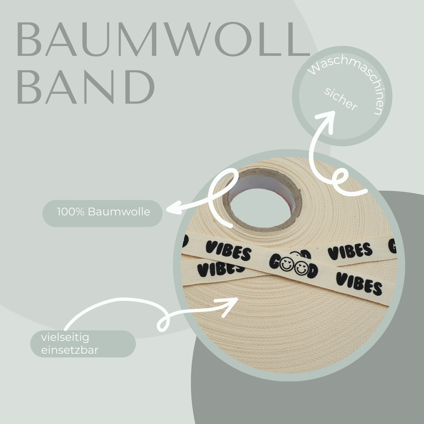 Good Vibes Baumwollband
