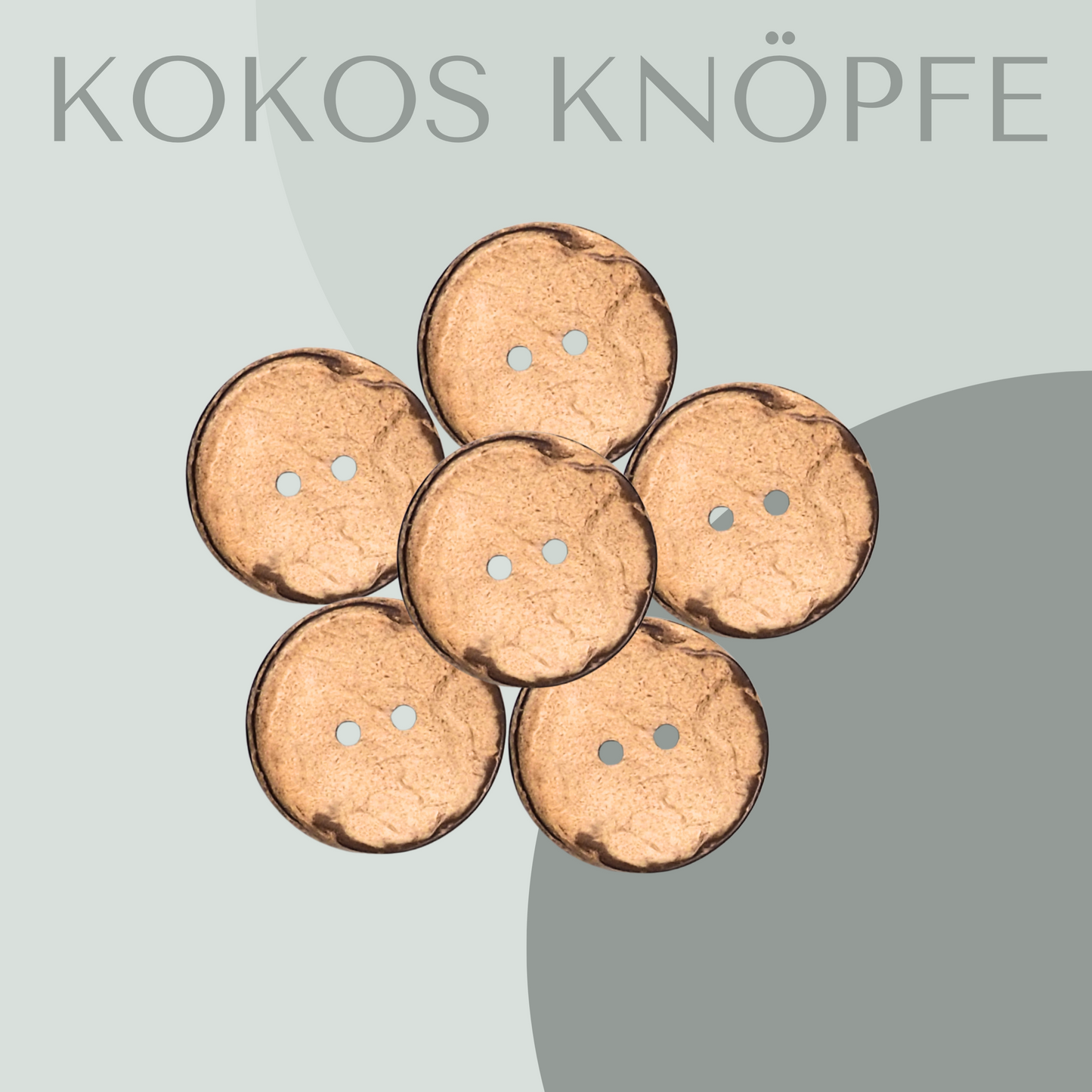 Kokosknopf Rund 25mm