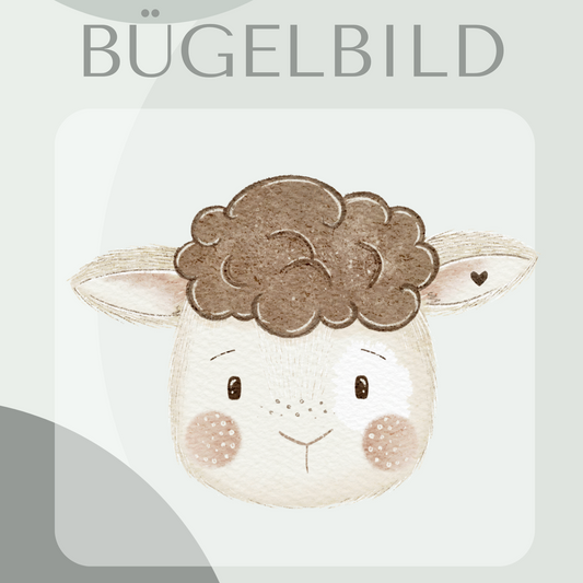 Bügelbild Schafskopf