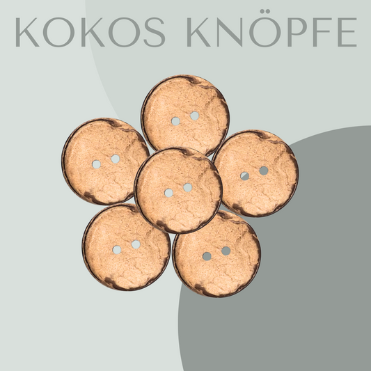 Kokosknopf Rund 10 mm