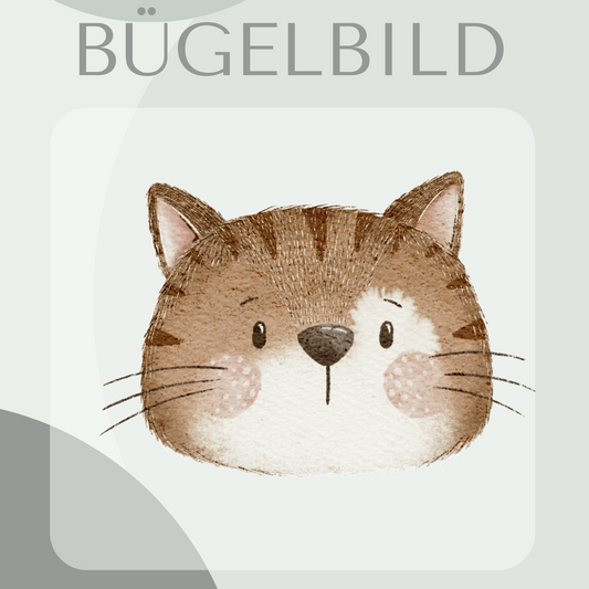 Bügelbild Katze