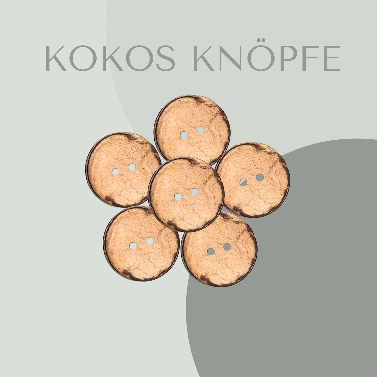 Kokosknopf Rund 30mm
