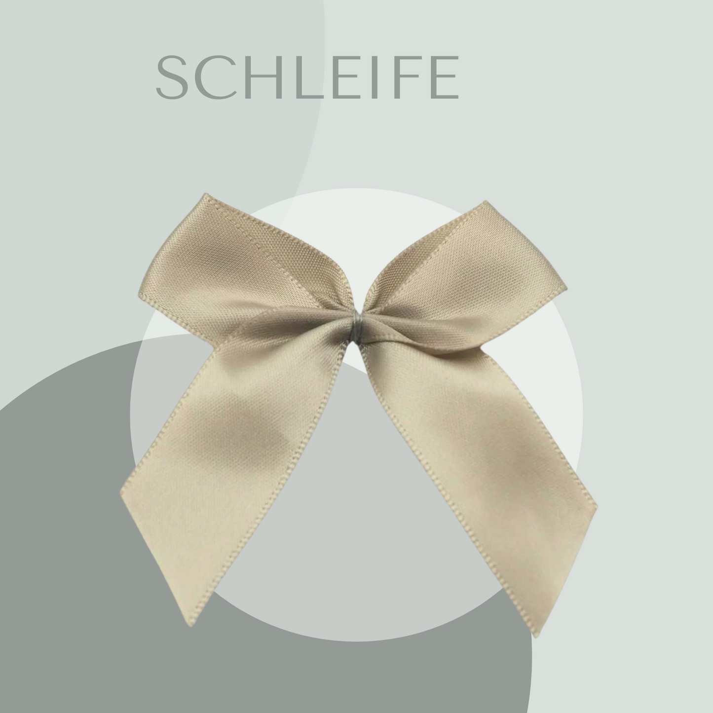 2 Schleifen Groß Taupe