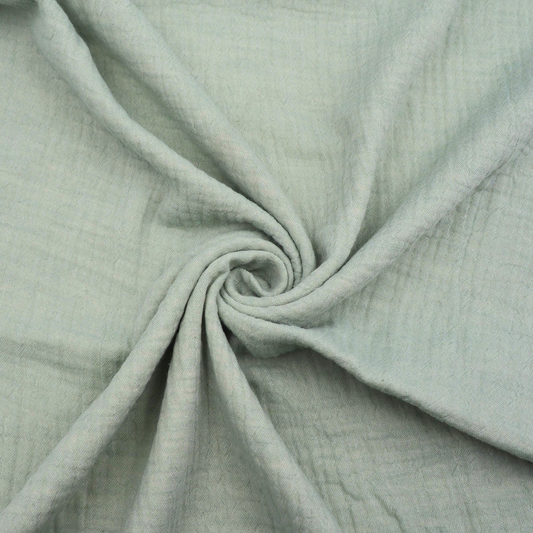 Musselin Uni meliert Double Gauze - Mint
