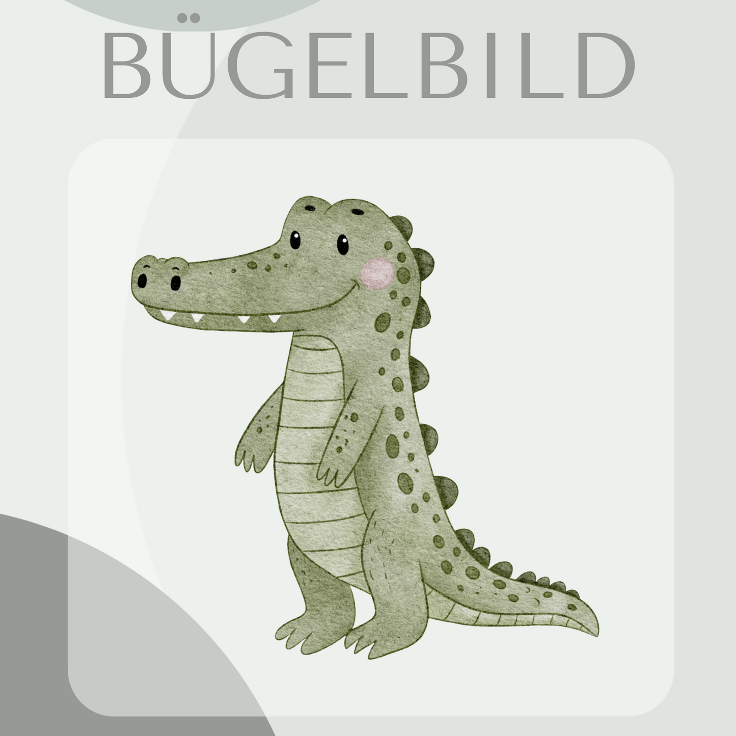 Bügelbild Krokodil