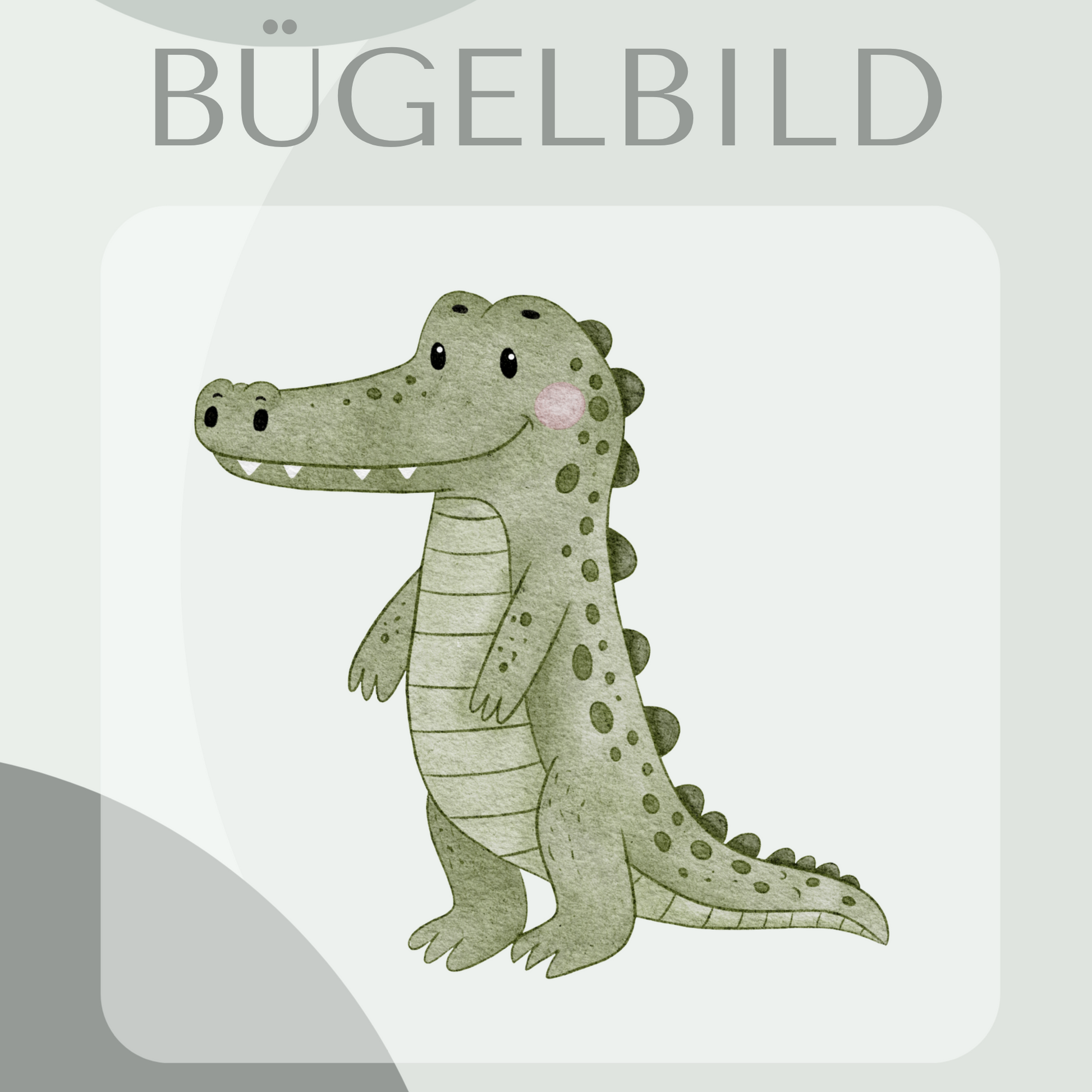 Bügelbild Krokodil