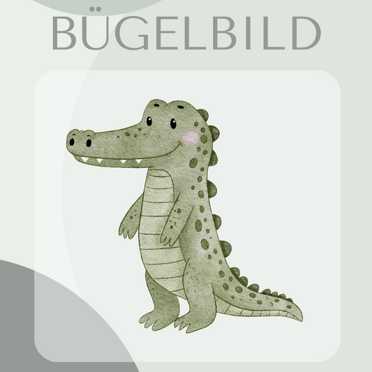 Bügelbild Krokodil