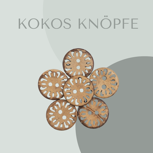 Kokosknopf Mandala 15mm