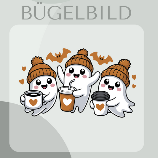 Bügelbild Ghost Coffee Vibes