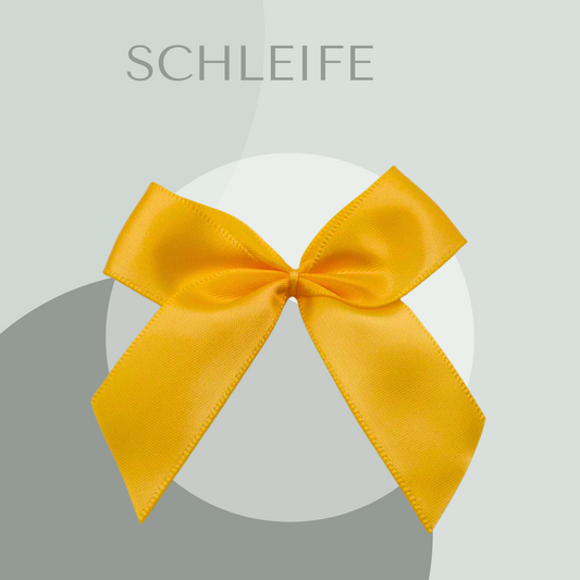 2 Schleifen Groß Goldgelb