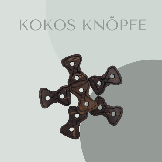 Kokosknopf Schleifenform 14mm