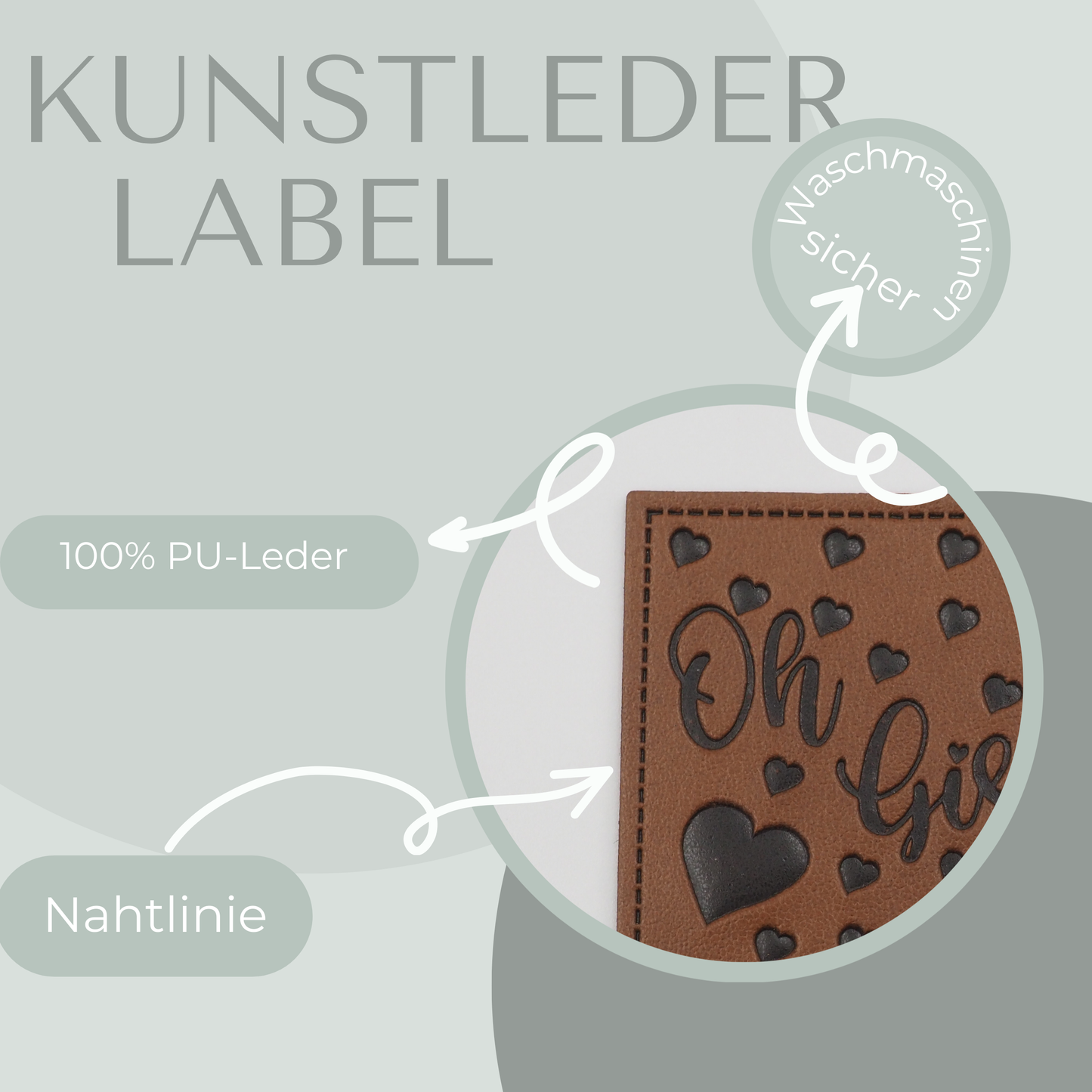 Oh Girl Kunstlederlabel Kunstleder Label Eigenproduktion
