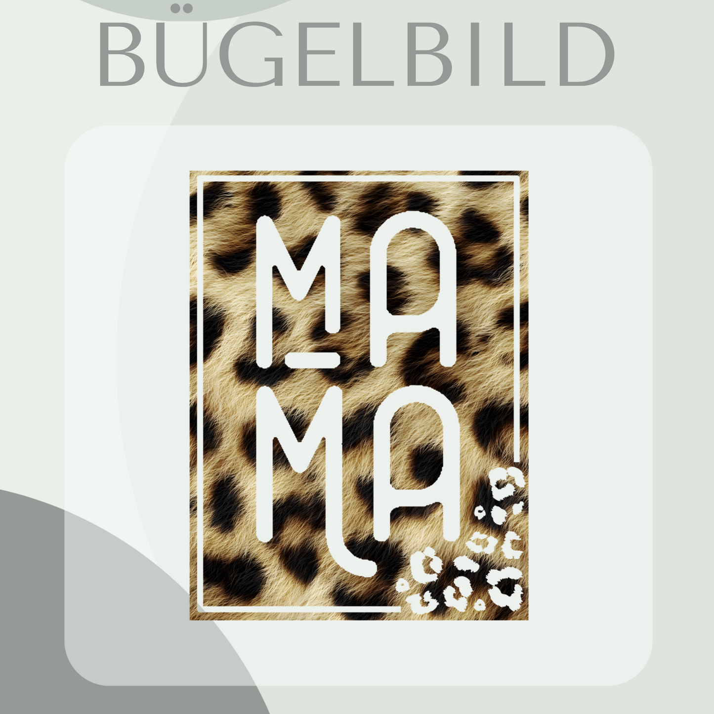 Bügelbild Mama