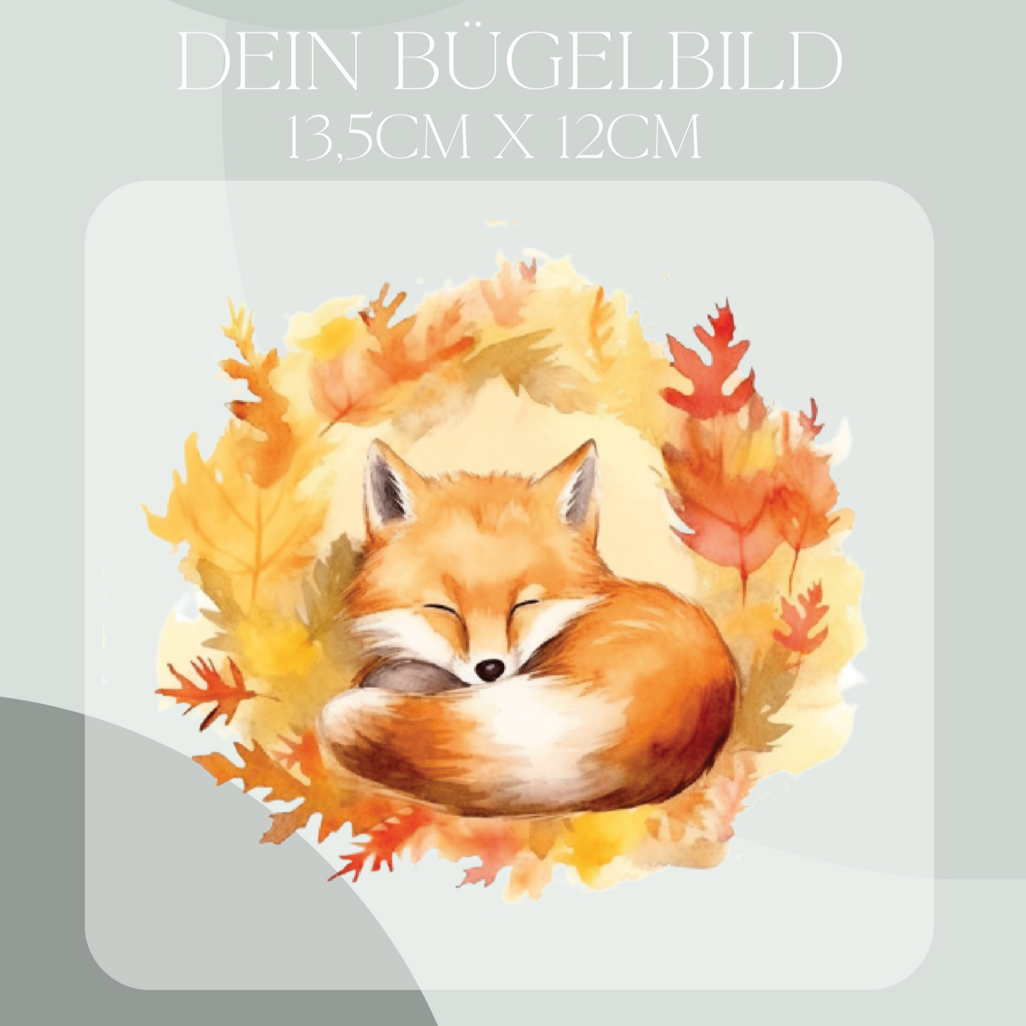 schlafender Fuchs Bügel-Bild Eigenproduktion