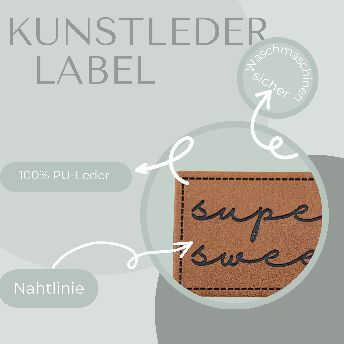 Super Sweet -Bügel Label Eigenproduktion