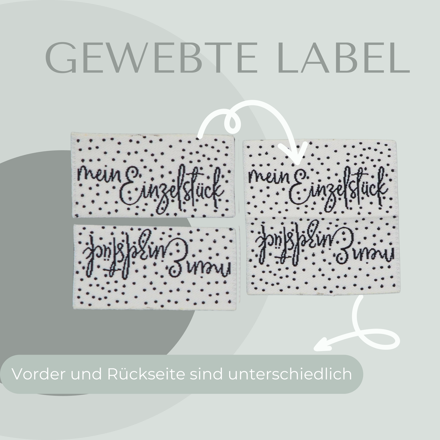mein Einzelstück Web Label gewebt Eigenproduktion