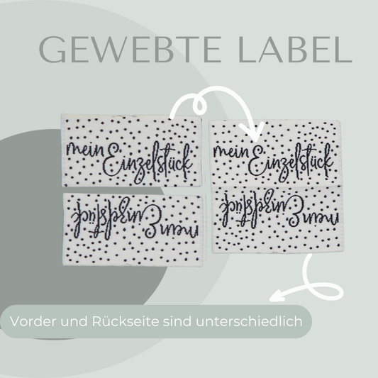 mein Einzelstück Web Label gewebt Eigenproduktion
