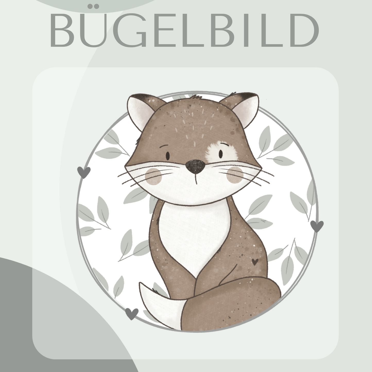 Bügelbild Fuchs Kreis LMS