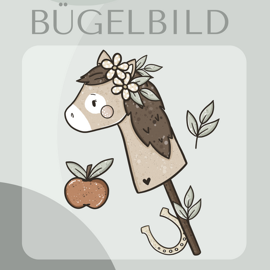 Bügelbild Hobby-Horse Pferd