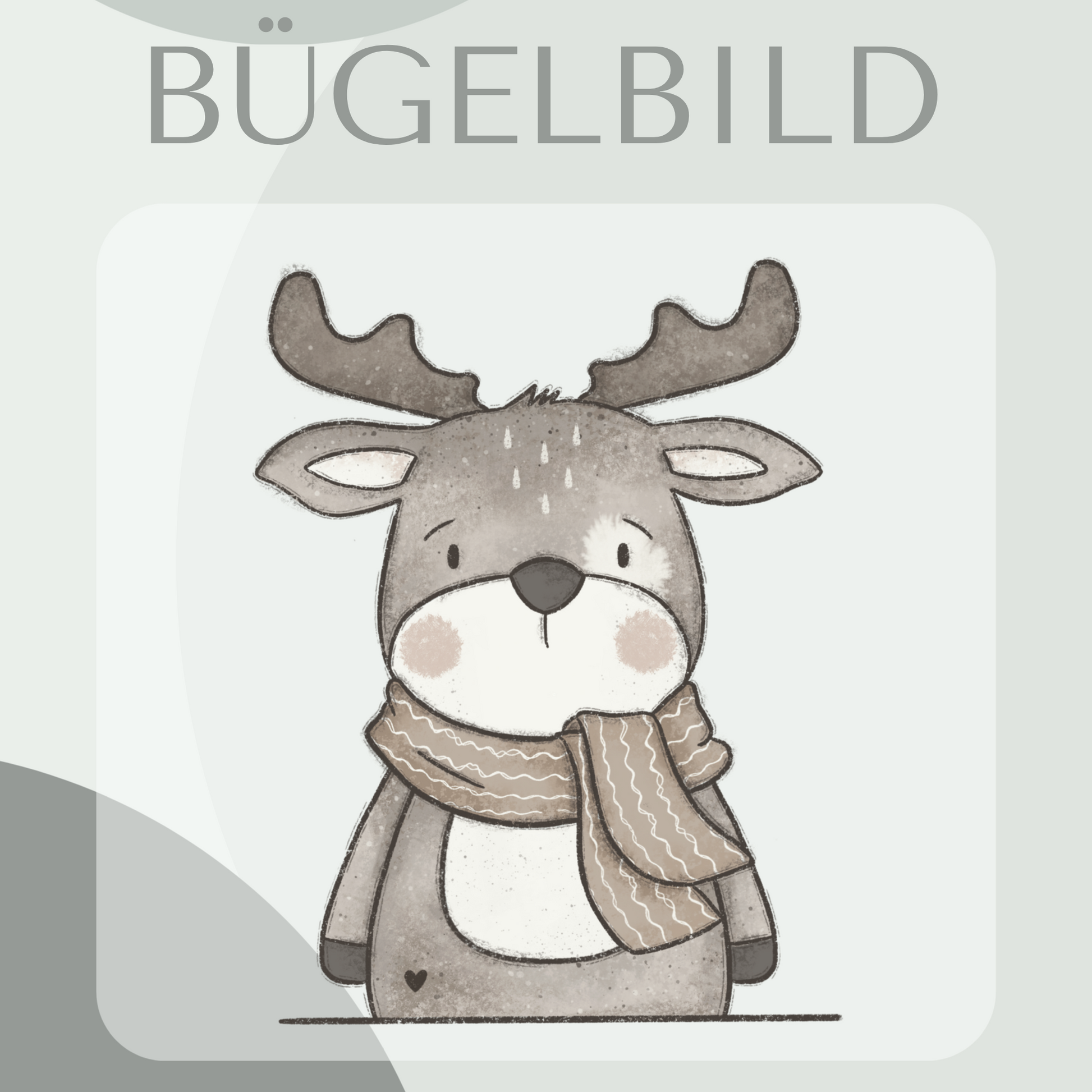 Bügelbild Rentier