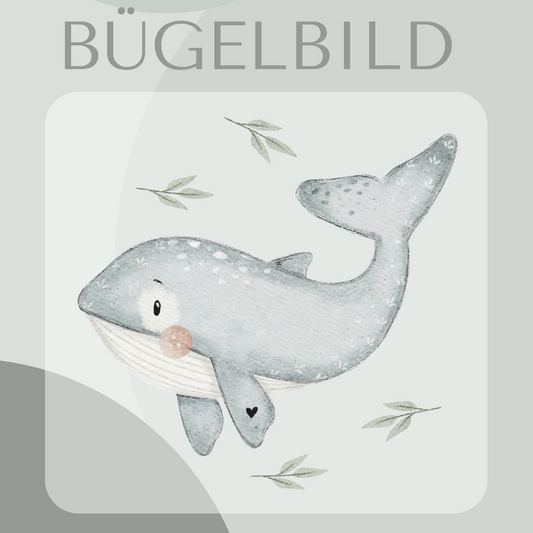 Bügelbild Wal