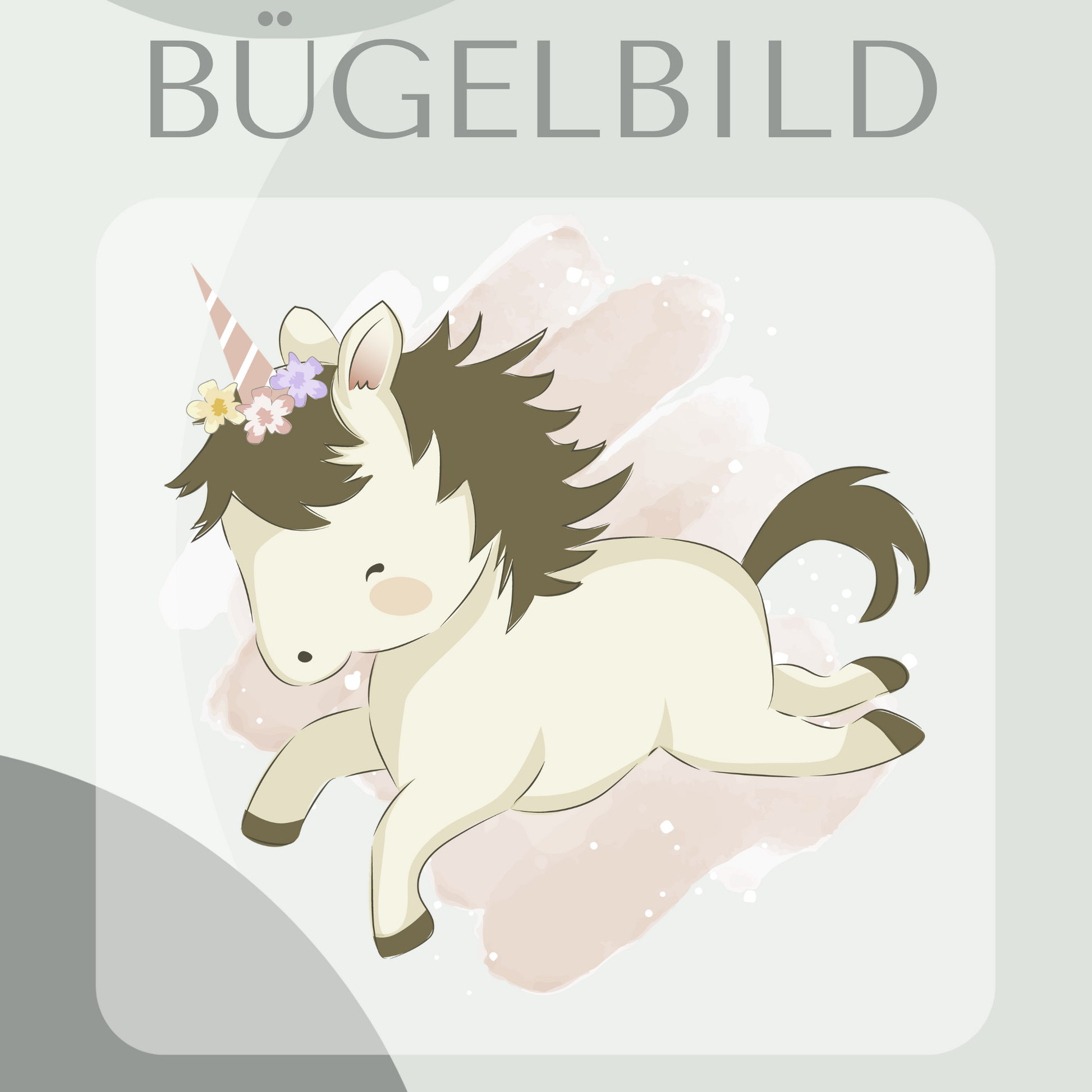 Bügelbild Einhorn