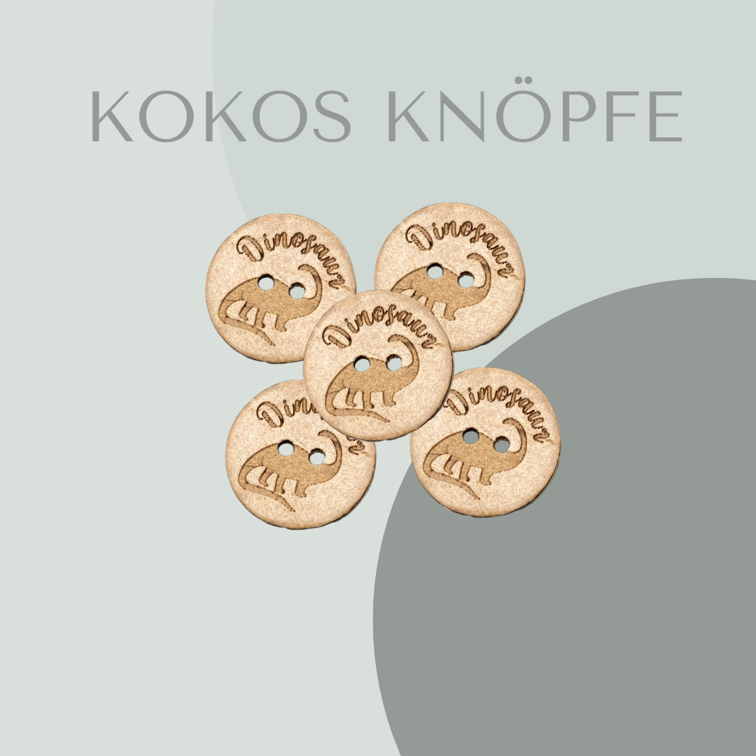 Kokosknopf Dinosaurier 20mm - Ameloua