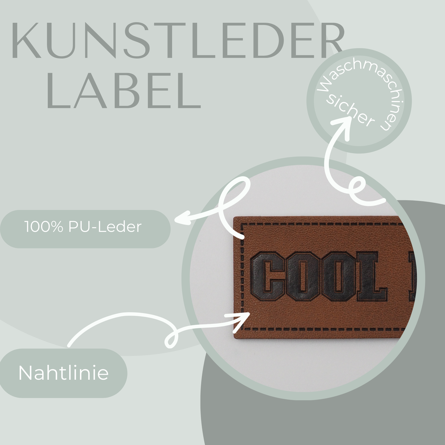 Cool Kid Kunstlederlabel Kunstleder Label Eigenproduktion
