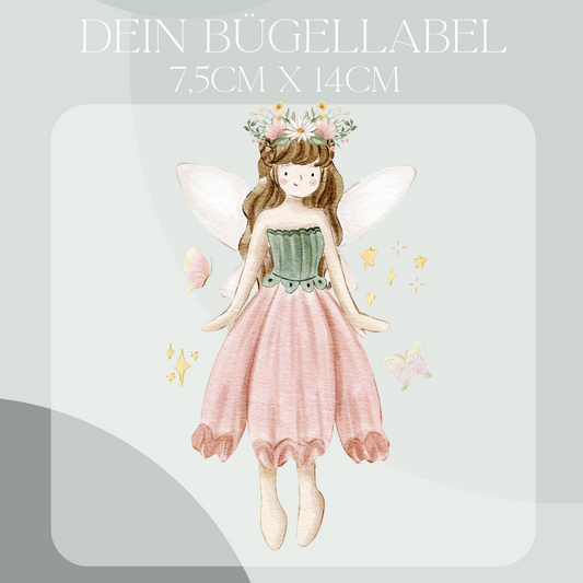 Blumen-Fee Bügel-Bild Bügelbild Eigenproduktion