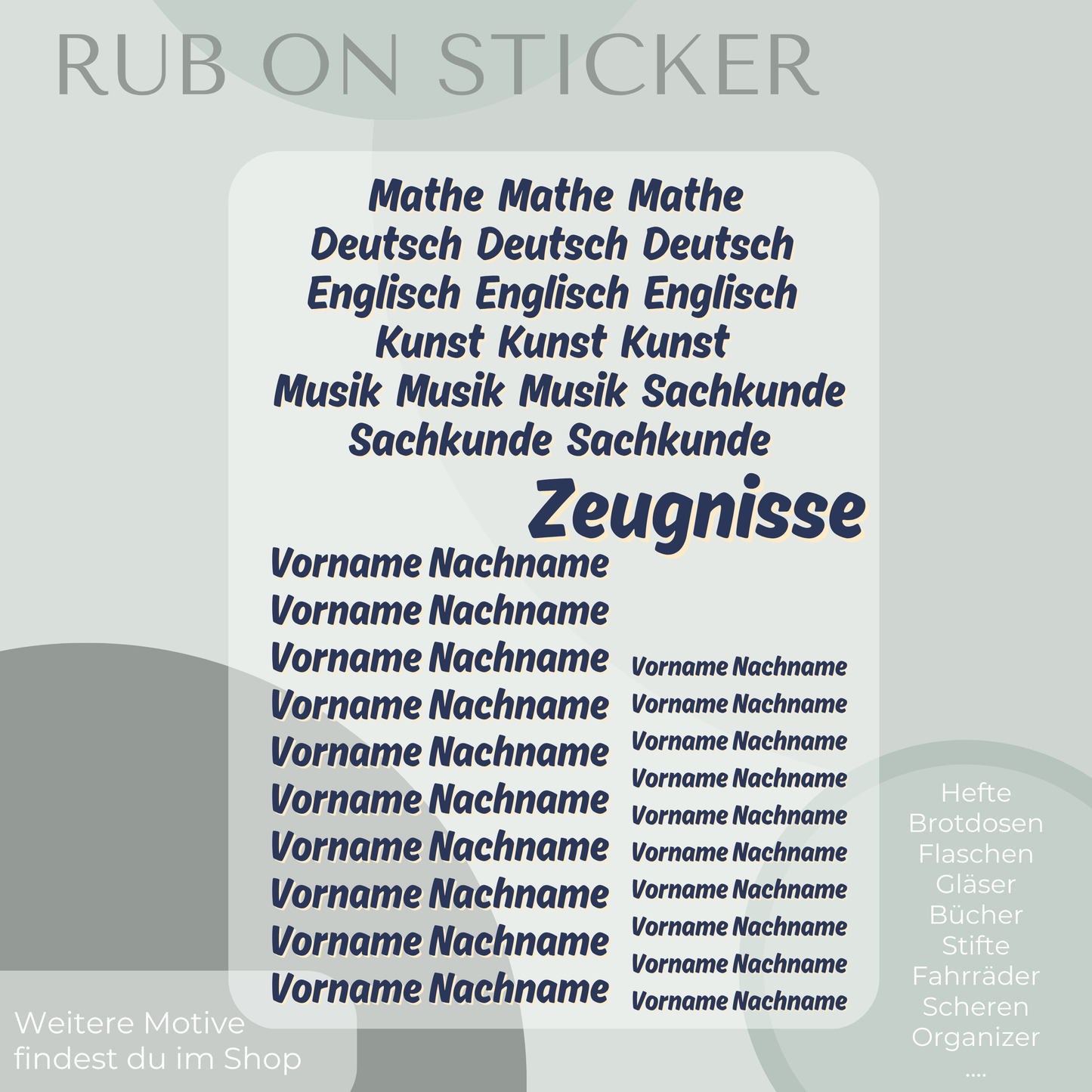 Astronaut Rub-On Sticker Set personalisierbar