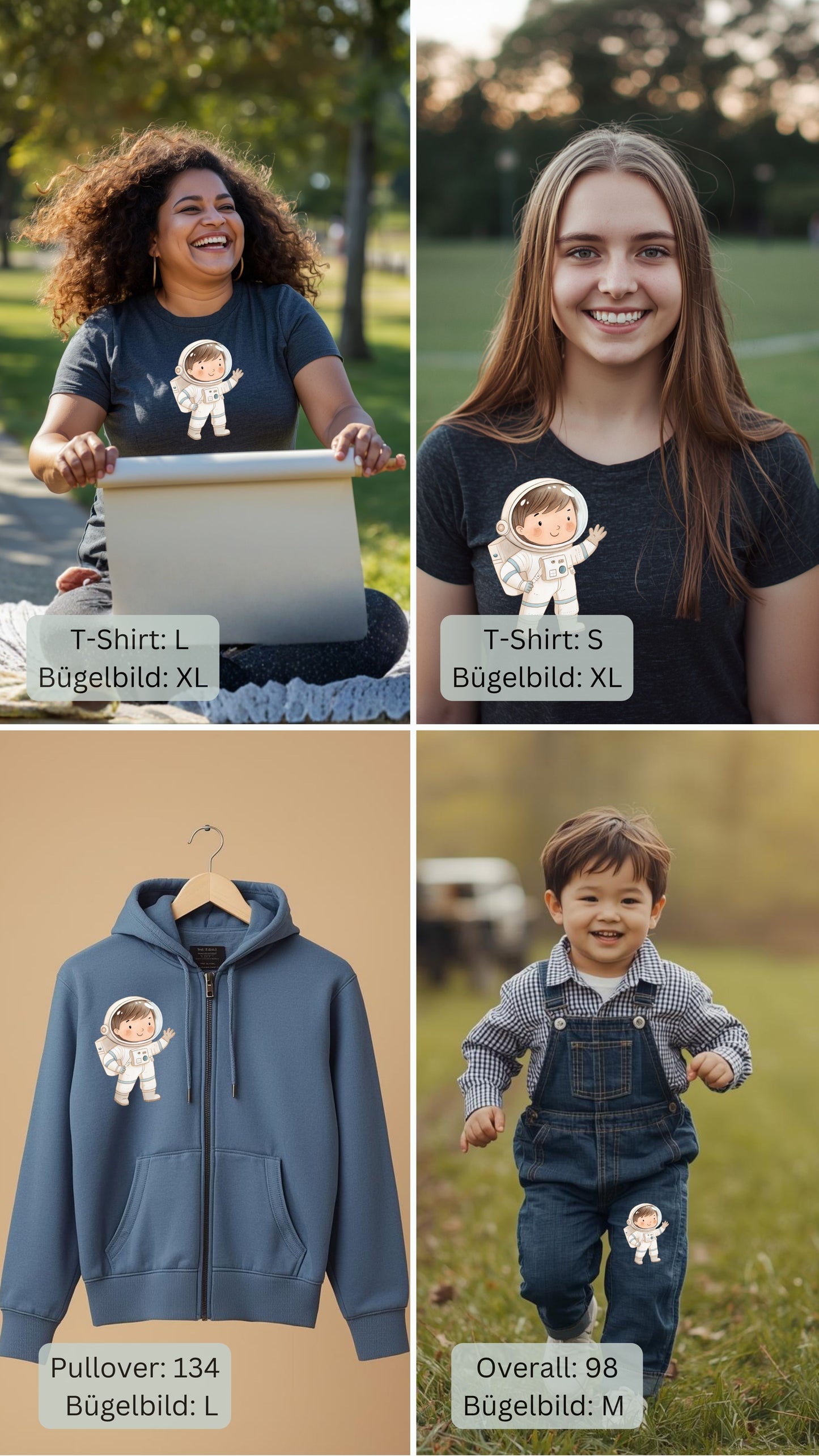 Astronaut- Bügelbild Eigenproduktion