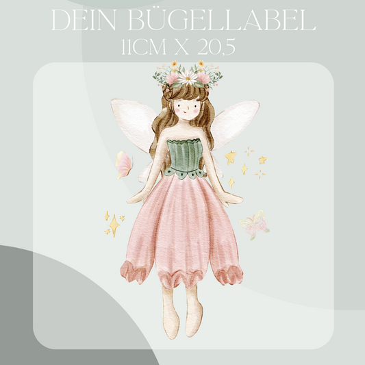Blumen-Fee Bügel-Bild Bügelbild Eigenproduktion