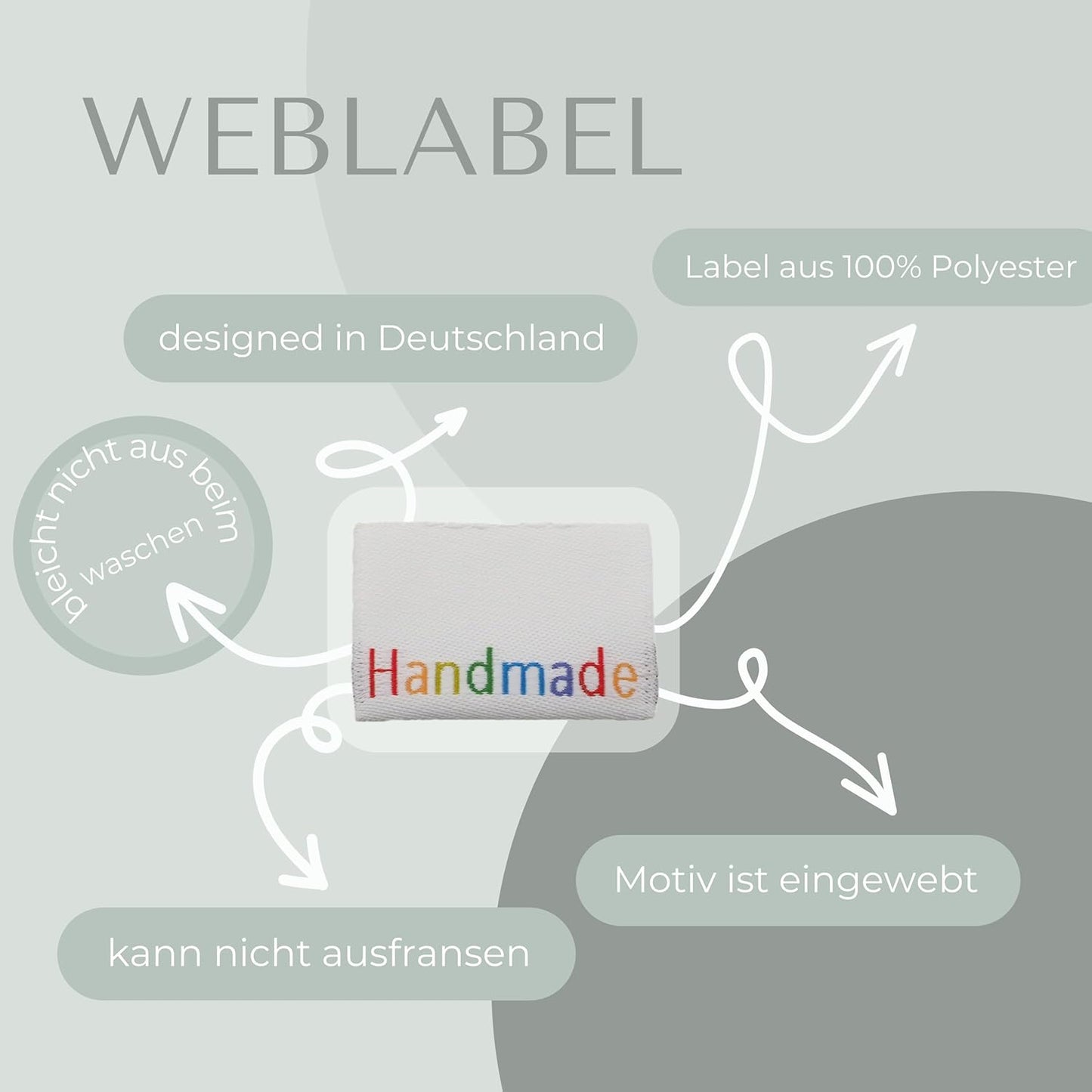 Mädchen Set, 40 Stück - Webetiketten, Gewebte Label Paket