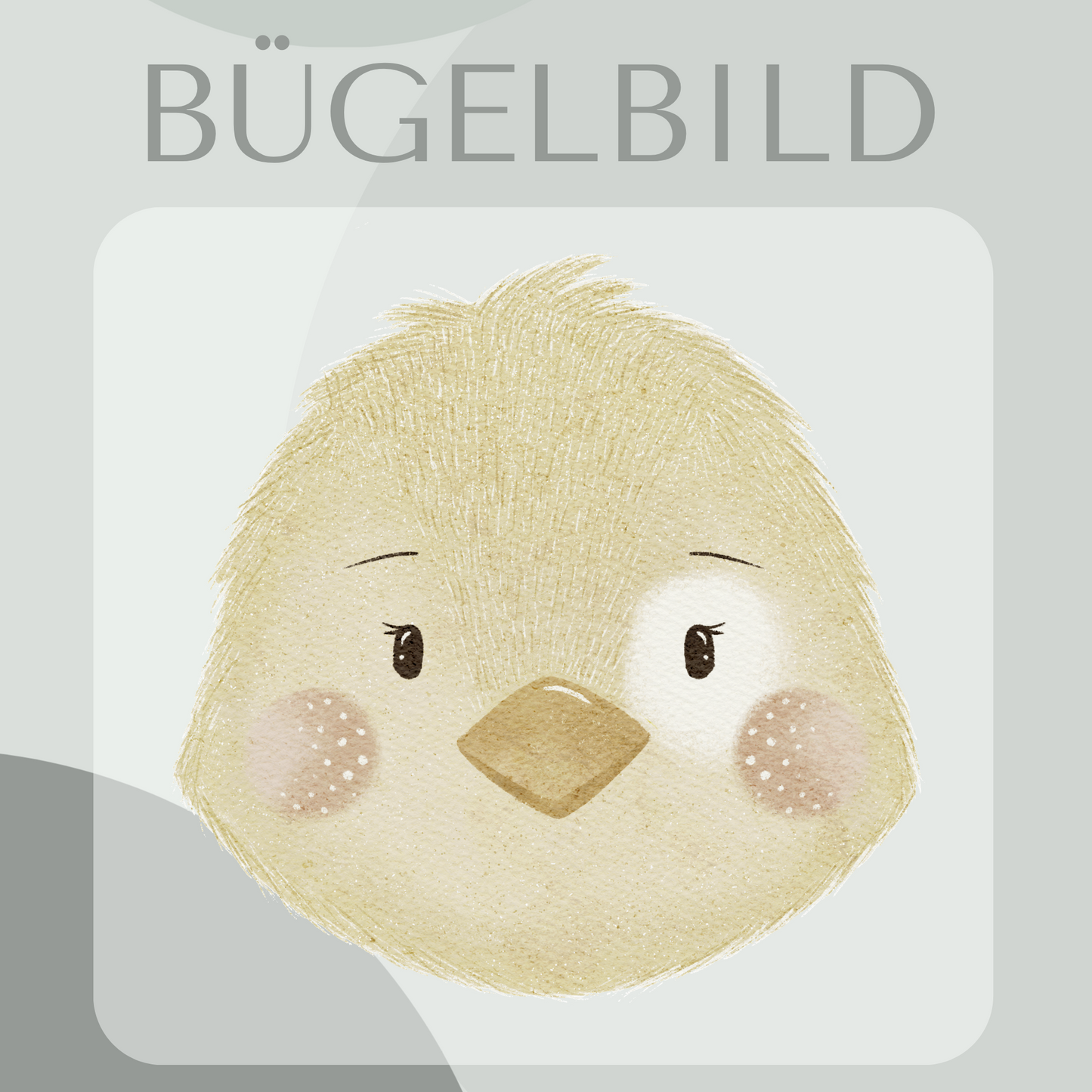 Bügelbild Küken