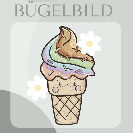 Bügelbild Eis rainbow