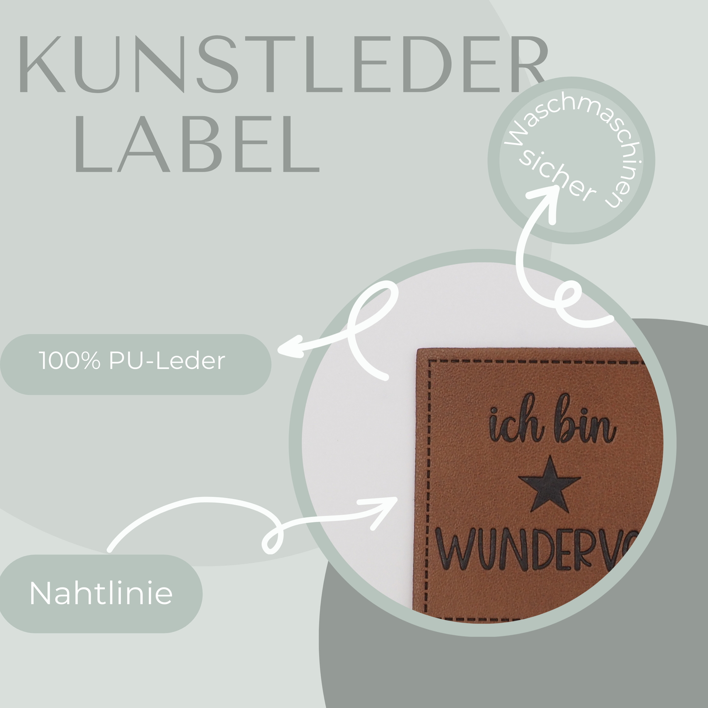 Wundervoll Kunstlederlabel Kunstleder Label Eigenproduktion